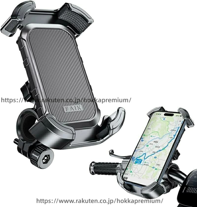 片手操作 自転車用 ロードバイク 落下防止 スマホホルダー 2024新登場 簡単取付 自...