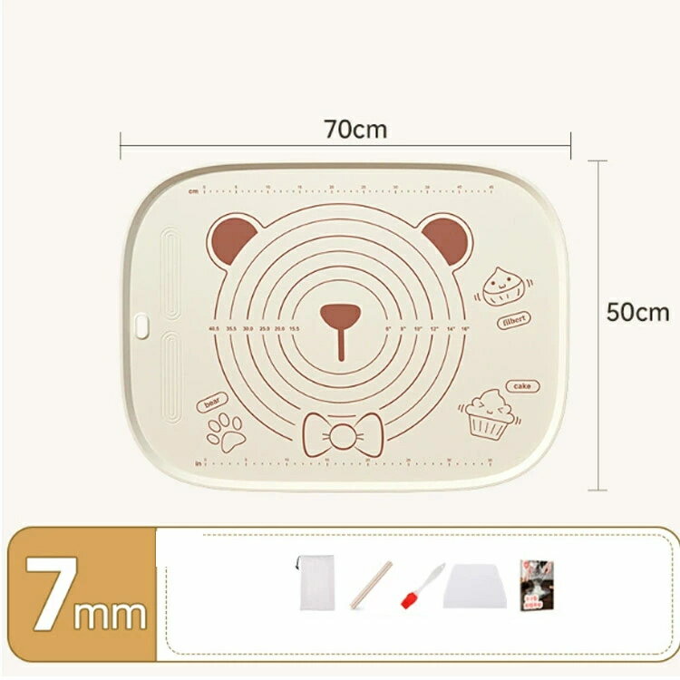 パンマット 製パン道具セット ギフト クマ 耐熱 麺台 こね台 コンパクト 練台 かわ...