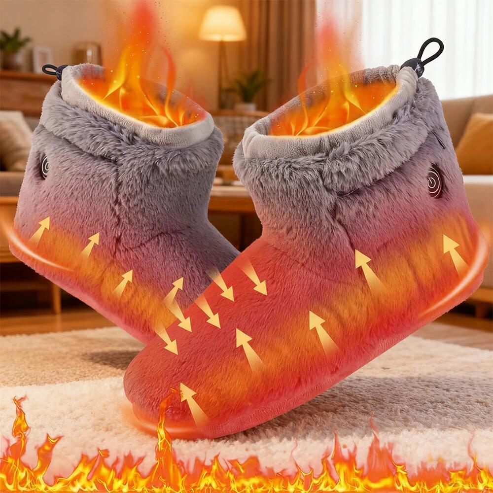 省エネ フットウォーマー 加熱スリッパ 洗濯可能 足冷え対策 コードレス 両面発熱 L) 滑り止め (グレー 8秒で速暖 2025最新設計 左右分離式 日本製ヒーター 5段階温度調節 男女兼用 足温器 【2025新品】電気スリッパ 電気足温器 ドローコード付き 深靴型