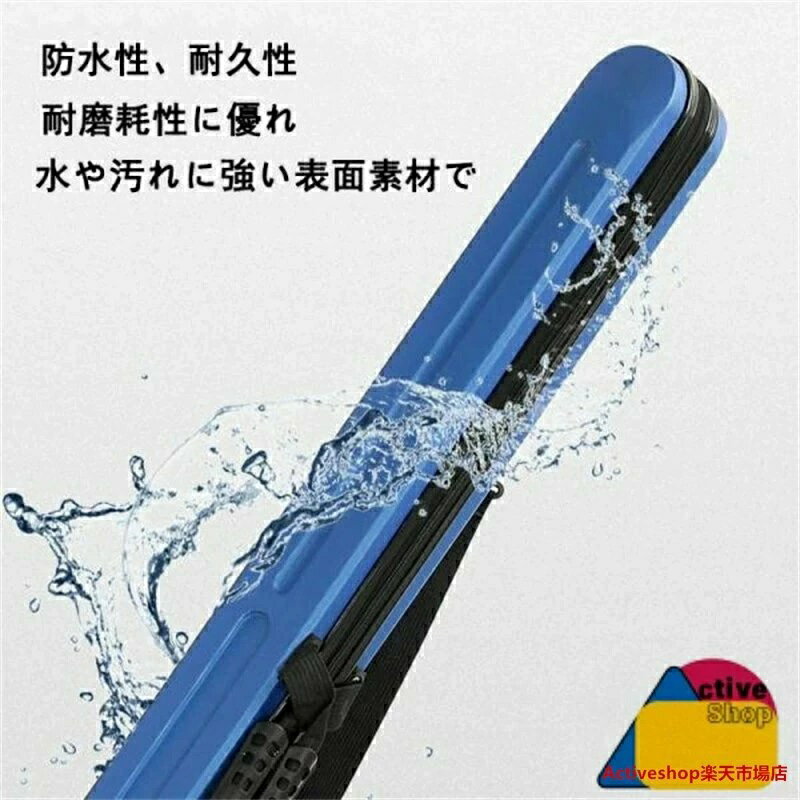 ライトロッドケース 飛行機 防水性 スリム ロッドケース コンパクト 肩掛け 車 ハード 釣り竿収納バッグ ブラック 耐衝撃 大容量 2