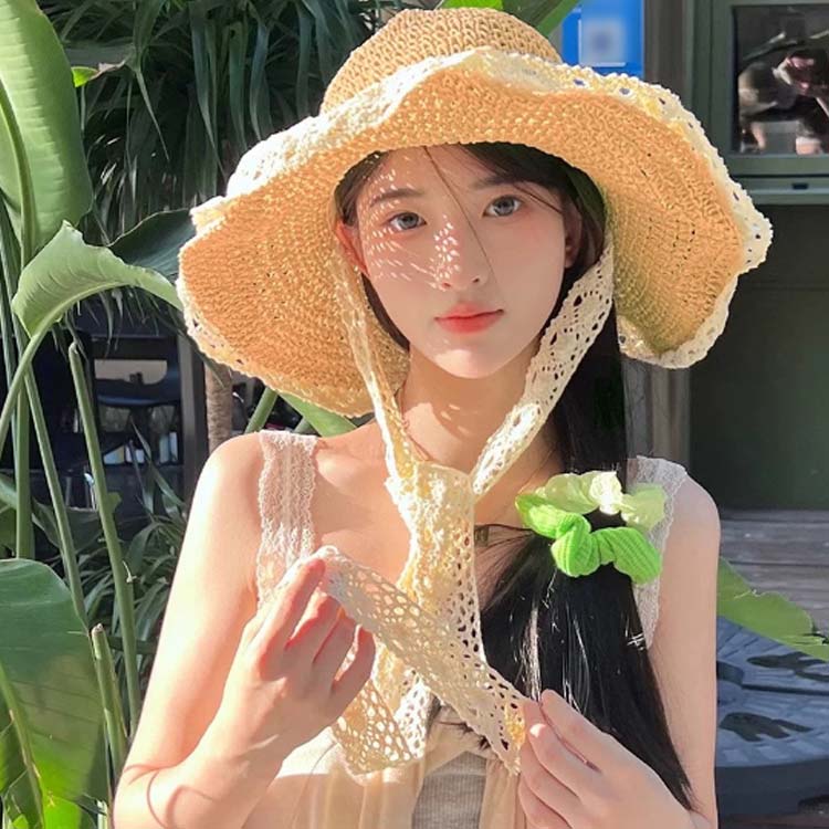 透かし編み 涼しい 紫外線カット リゾート 海辺 旅行 遮光 日除け帽子 春夏 折りたたみ ビーチ 通気性 小顔効果 通勤