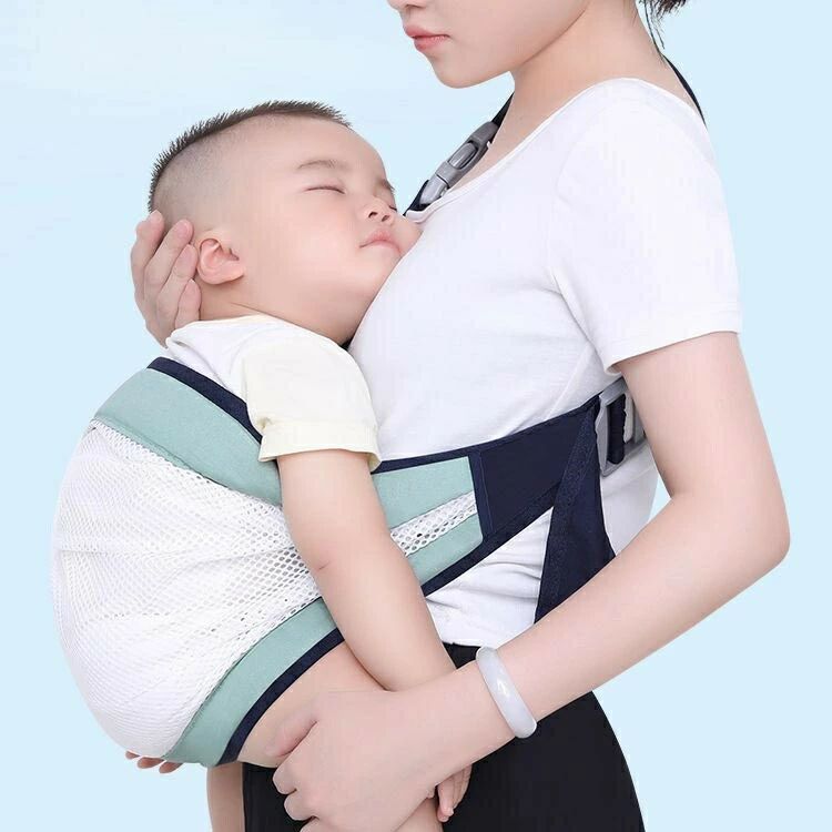 lifeactiveの子供用 赤ちゃん パパママ兼用 春用 夏用 軽量 サイズ調節可能 メッシュ き スリング 出産祝い 抱っこ コンパクト｜アングル2