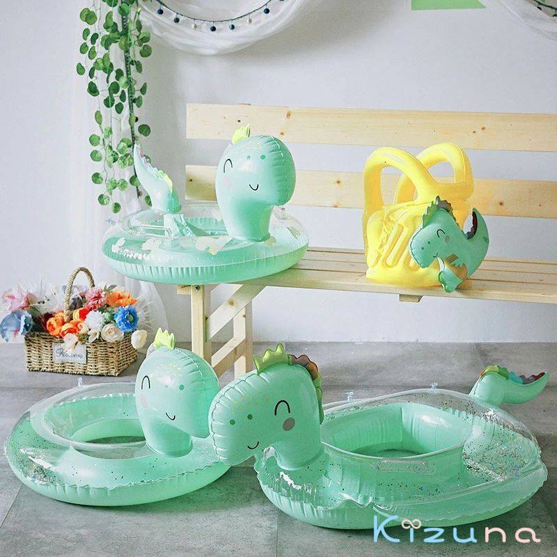 浮き輪 親子 うきわ 流れ キッズ 子供用 浮輪 海 恐竜 水遊び フロート 半透明 ディノサウルス オシャレ浮輪 川 夏 おもしろ浮輪 かわいい 可愛い フロート キラキラ ビーチ プール
