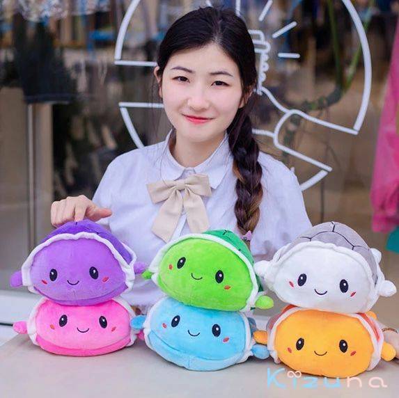 動物 15cm かわいい reversible 心地いい 裏返し 子供 タコ 可愛い ハイリバーシブル 両面 抱き枕 プレゼント リバーシブル 亀 おもちゃ ふわふわで癒される かめ 全6カラー 彼女に ぬいぐるみ 柔らか カメ