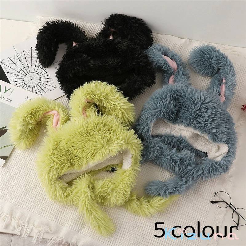 暖かい かわいい もこもこ 帽子 学祭 漫画耳 cos クリスマス グループ かぶりもの 写真撮影 厚く New 小道具 パーカー 防寒対策 ウサギの耳 コスプレ Arriva ハロウィーン プレゼント 着ぐるみキャップ 冬 イベント 帽子