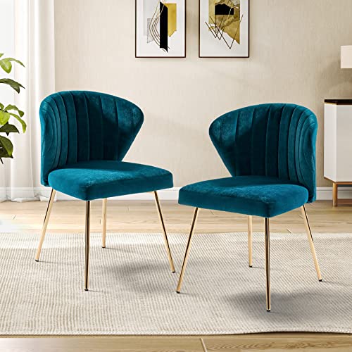 ? 【商品仕様】ダイニングチェア2脚 椅子単品サイズ:幅50.8×奥行49.5×高さ73.7cm 重量：5.5kgバリエーション豊かなカラーを用意しており、お部屋雰囲気に合わせてお選びいただけます。組立簡単：パッケージには必要な工具が含まれて おります。女性の方一人でも簡単に組み立てられます? スタイリッシュ北欧デザイン】表地はベルベット素材を採用し、柔らかでなめらかな手触りを楽しめます。上品なゴールド脚を加え、高級感溢れる質感が漂っています。更に、落ち着いたくすみカラーと適当な光沢感のコンビ ネーションで、様々なインテリアに馴染みやすく、一日の疲れも癒していただけます? 【快適な座り心地】低反発ウレタンクッションは沈みすぎず、程よい柔らかさで、長時間のテレワークでもお尻が 痛くなりません。また、腰をキュっと包み立たせる優しい曲線で立体成型され、正しい座り姿勢をとれ、腰や肩へ の負担も低減してくれ、お食事、テレビ映画視聴、ドレッザなどにぴったりです? 【掃除ラク?床保護】椅子のゴールド脚の高さが約44cmで、座面の下の空間を確保でき、掃除もラクラクに行えます。脚部の裏面には床を傷つけないように加工れており、傷防止対策もガタつき対策にもなり、ゆったりに お使いいただけるダイニングチェアです? 【コンパクト?省スペース】コンパクトなサイズ感で、狭い部屋においても圧迫感がなく、使わないときもデスクの下にスッキリ収まり、お部屋を広使うことができます。また、重量はわずか5.5kgで、移動も気楽です。ダイニング チェアとしても、ドレッザチェアとしても利用頂け、汎用性が高いです? 【商品仕様】ダイニングチェア2脚 椅子単品サイズ:幅50.8×奥行49.5×高さ73.7cm 重量：5.5kgバリエーション豊かなカラーを用意しており、お部屋雰囲気に合わせてお選びいただけます。組立簡単：パッケージには必要な工具が含まれて おります。女性の方一人でも簡単に組み立てられます? スタイリッシュ北欧デザイン】表地はベルベット素材を採用し、柔らかでなめらかな手触りを楽しめます。上品なゴールド脚を加え、高級感溢れる質感が漂っています。更に、落ち着いたくすみカラーと適当な光沢感のコンビ ネーションで、様々なインテリアに馴染みやすく、一日の疲れも癒していただけます? 【快適な座り心地】低反発ウレタンクッションは沈みすぎず、程よい柔らかさで、長時間のテレワークでもお尻が 痛くなりません。また、腰をキュっと包み立たせる優しい曲線で立体成型され、正しい座り姿勢をとれ、腰や肩へ の負担も低減してくれ、お食事、テレビ映画視聴、ドレッザなどにぴったりです? 【掃除ラク?床保護】椅子のゴールド脚の高さが約44cmで、座面の下の空間を確保でき、掃除もラクラクに行えます。脚部の裏面には床を傷つけないように加工れており、傷防止対策もガタつき対策にもなり、ゆったりに お使いいただけるダイニングチェアです? 【コンパクト?省スペース】コンパクトなサイズ感で、狭い部屋においても圧迫感がなく、使わないときもデスクの下にスッキリ収まり、お部屋を広使うことができます。また、重量はわずか5.5kgで、移動も気楽です。ダイニング チェアとしても、ドレッザチェアとしても利用頂け、汎用性が高いです