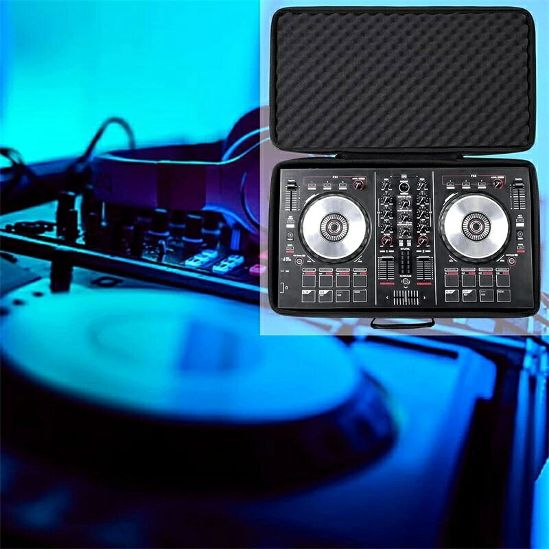 lifeactiveのRB DDJ 400のDJコントローラーバッグ DDJ 衝撃吸収 FLX4 DJコントローラー 運搬ケース DDJ REV1 DDJ 2チャンネルコントローラーのためのパッド入り｜アングル2
