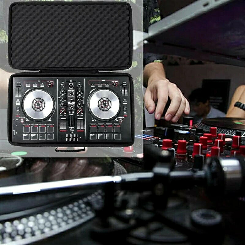 lifeactiveのRB DDJ 400のDJコントローラーバッグ DDJ 衝撃吸収 FLX4 DJコントローラー 運搬ケース DDJ REV1 DDJ 2チャンネルコントローラーのためのパッド入り｜アングル3