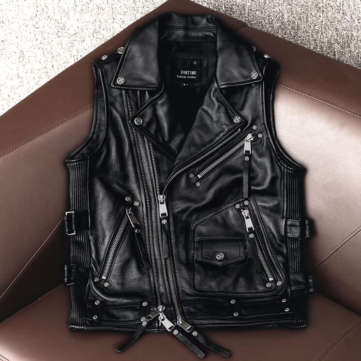 牛革 本革 メンズレザー ベスト バイ 上品 ハレージャーキン(4.0)