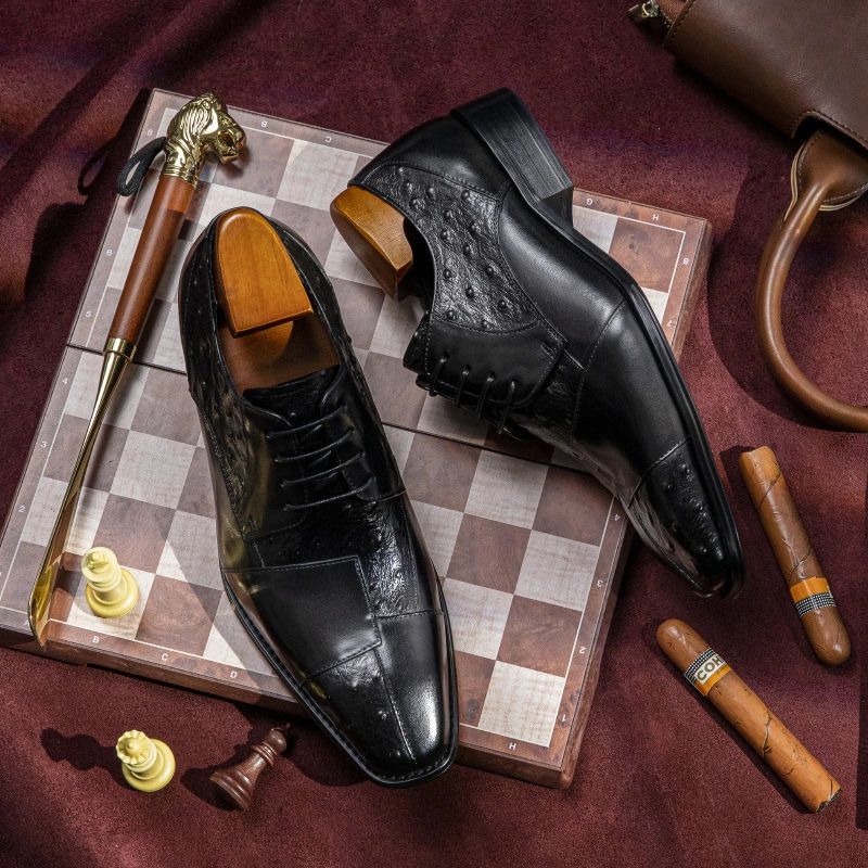 乐天商城 - 上品 本革 希少 高品質 ビジネスシューズ 手 手塗仕上げ彫り