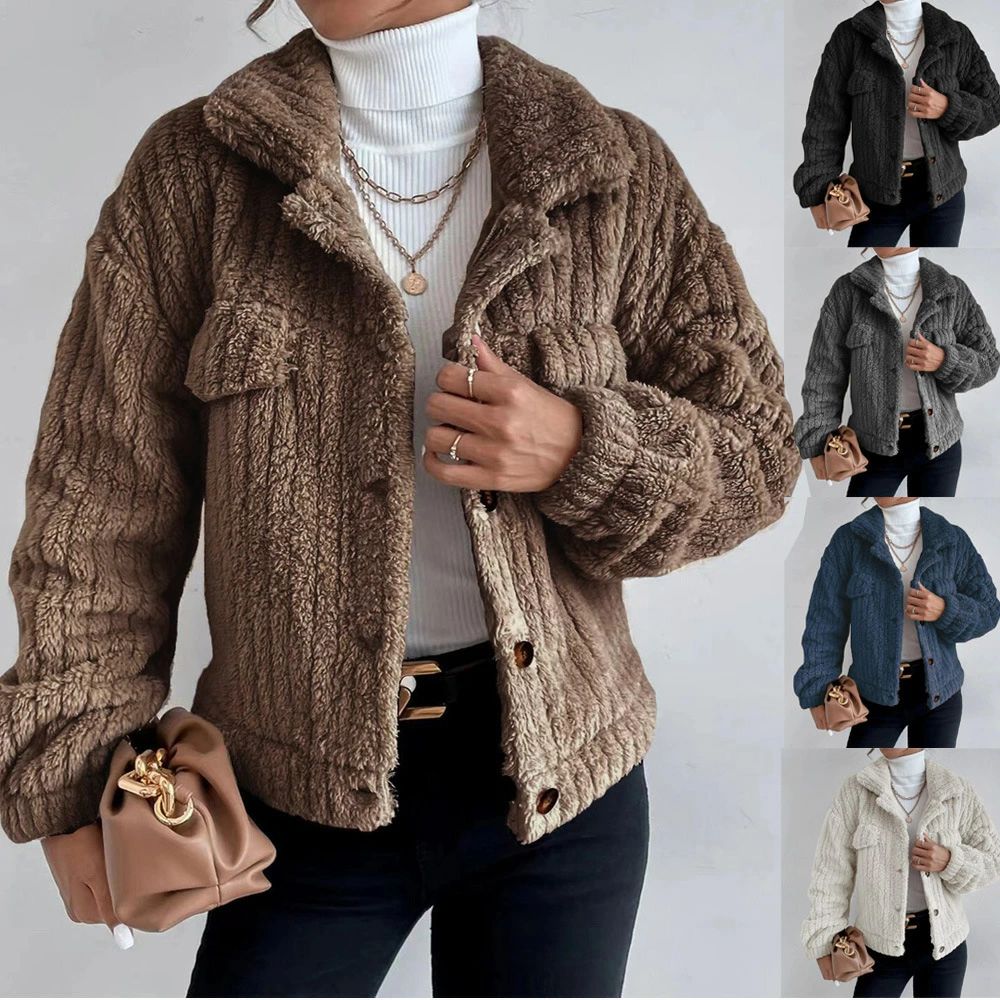 Other Jackets Jumpers - ファーコート ジャケット フェイクムートンコート ボアジャケット アウター ボアブルゾン ボアコート ブルゾン ボア レディース