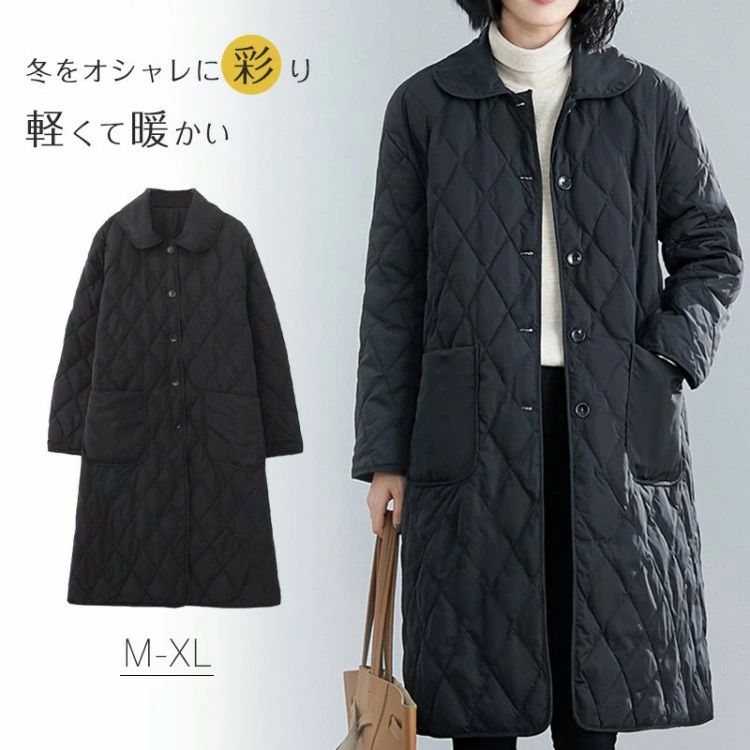 乐天商城 - 中綿コート冬コートレディースコートロング丈コートダウン風ジャ