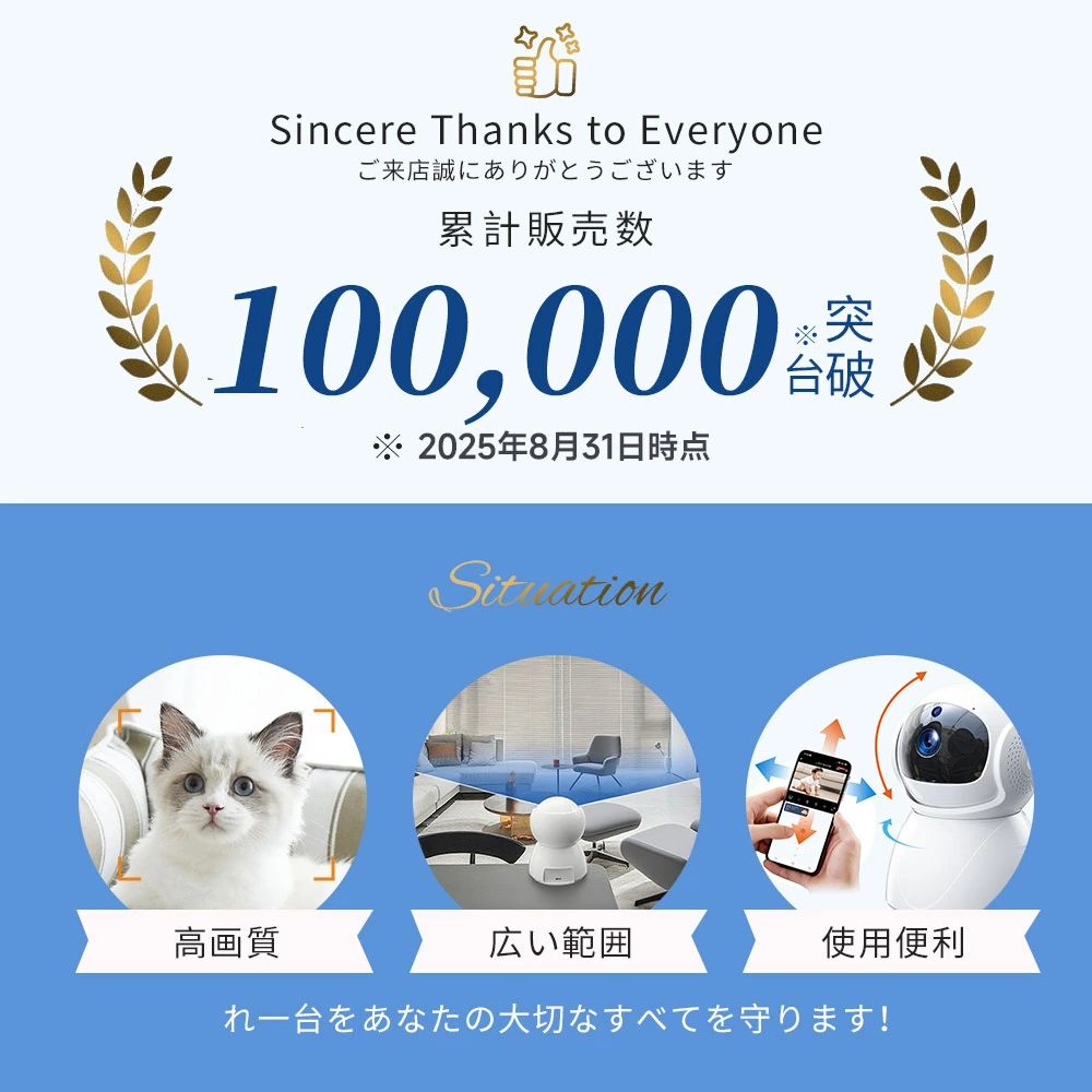 双方向通話 SDカード 動体検知 留守 簡単設定 家庭 赤ちゃん 防犯カメラ 録画 猫 ...