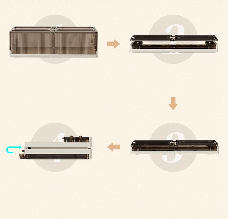 折りたたみ 横置き 収納 収納箱 衣装ケース ベッド ベッド下収納 すき間収納 収納...