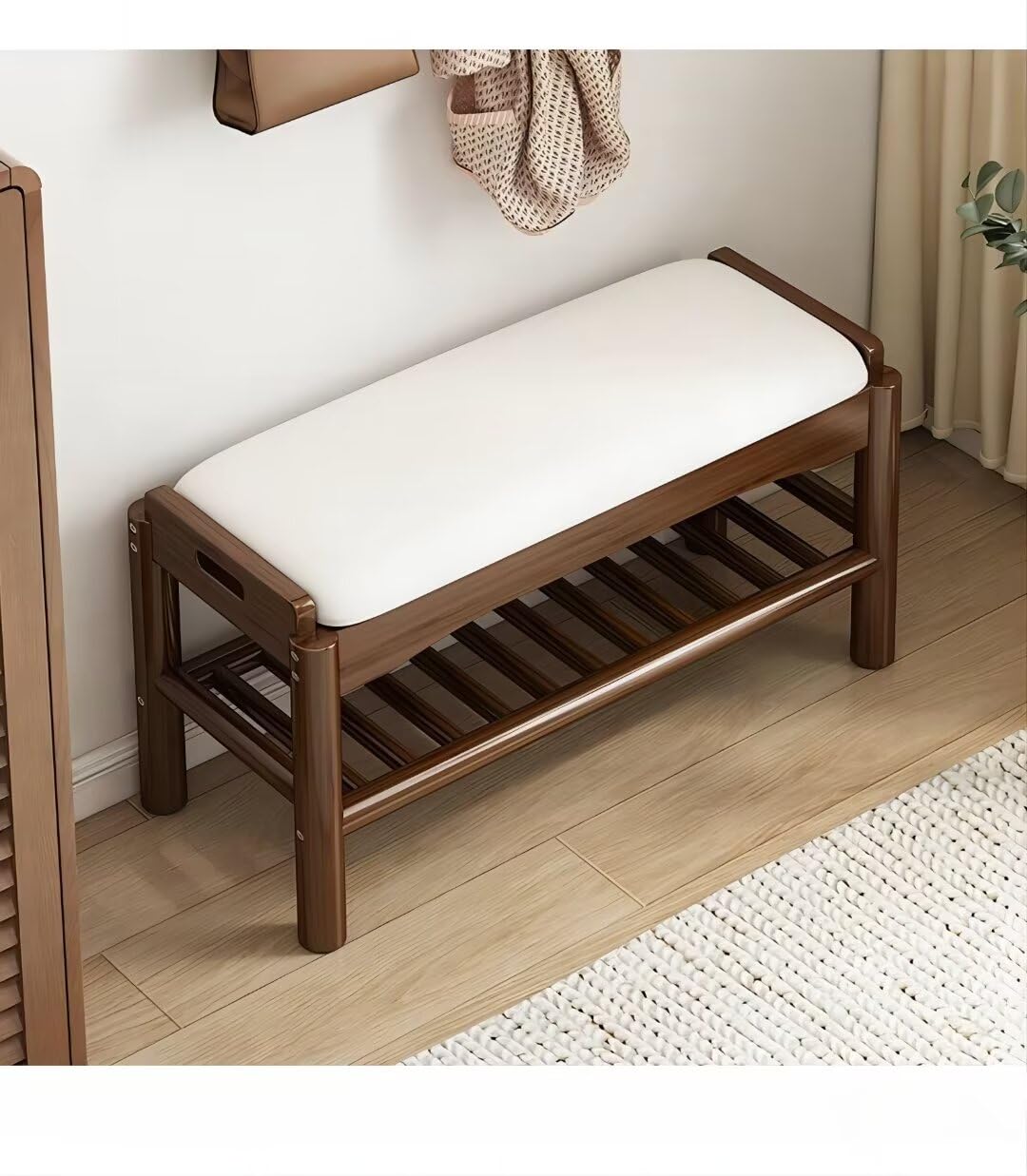 シューズボックス 無垢材 (ウ 幅45cm 玄関スツール 天然木 木製 シューズラック 収納ベンチ 玄関ベンチ 家具 玄関椅子 靴収納 北欧 雑貨