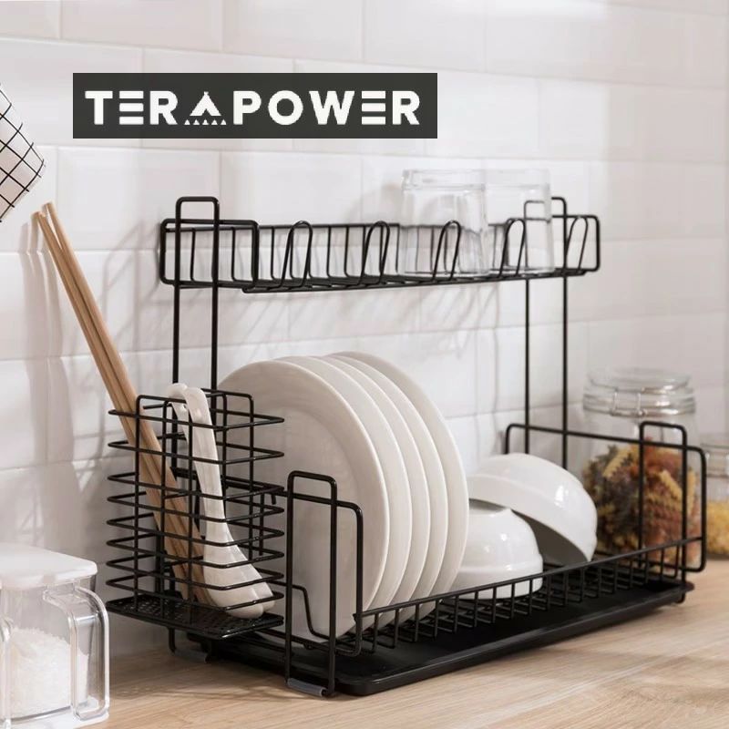 乐天商城 - 水切りカゴ 水切りラック シンク 省スペース スリム シンク上 キッチン 収納 2段 台所 トレー