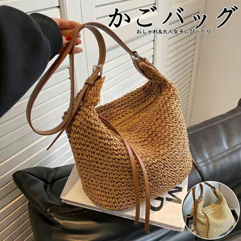 トート レディース サマーバッグ おしゃれ プレゼント 軽量 トートバッグ 夏バッグ 誕生日 かごバッグ 斜めがけ 大人かわいい カゴバック かご ショルダーバッグ 2way かごバック バッグ カゴバッグ