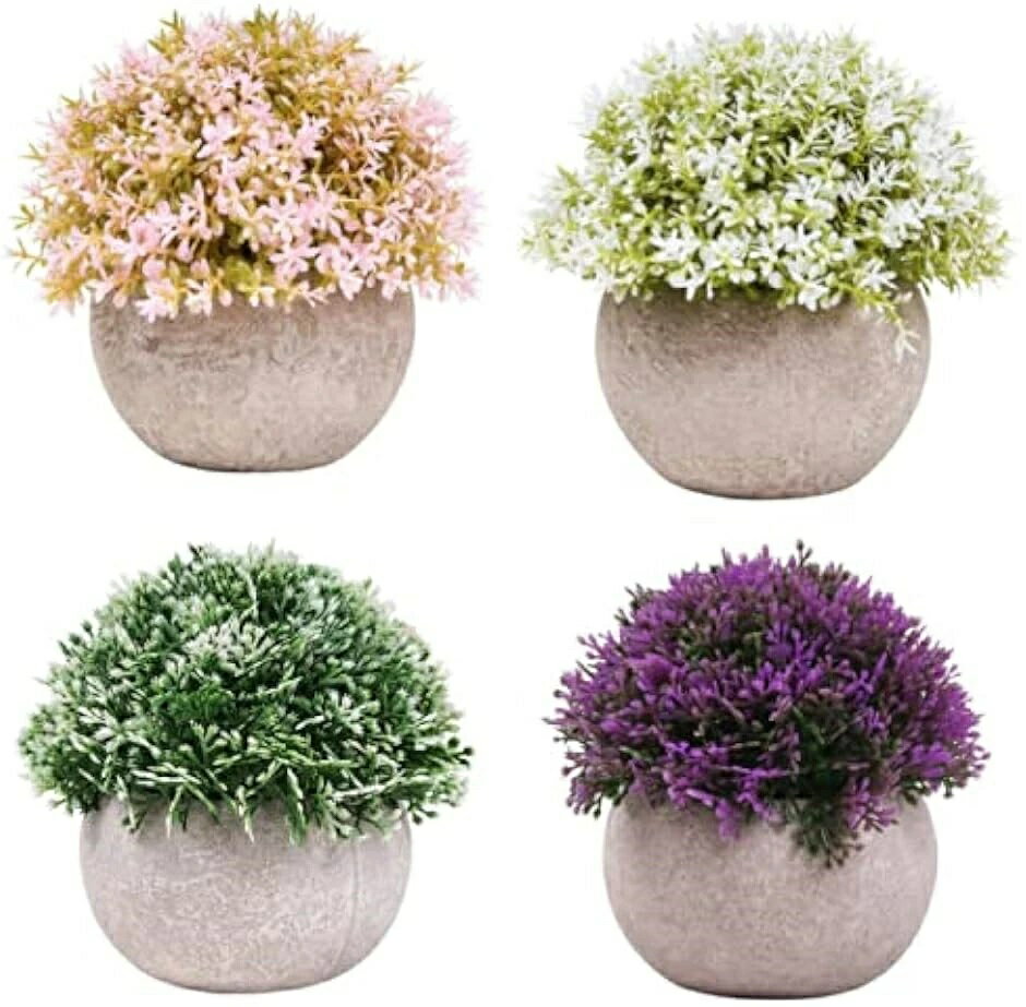 乐天商城 - 光触媒観葉植物 室内用 グリーン) フェイクグリーン( 4個セット観葉植物 おしゃれ