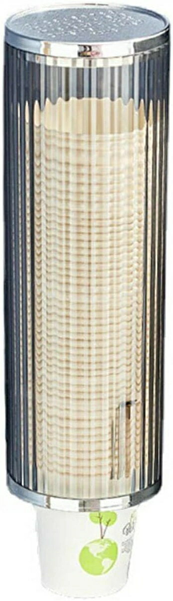 乐天商城 - 紙コップディスペンサー 紙コップホルダー ウォーターサーバー スタンド 使い捨てカップ (薄グレー 9＊9.6＊28.3cm)