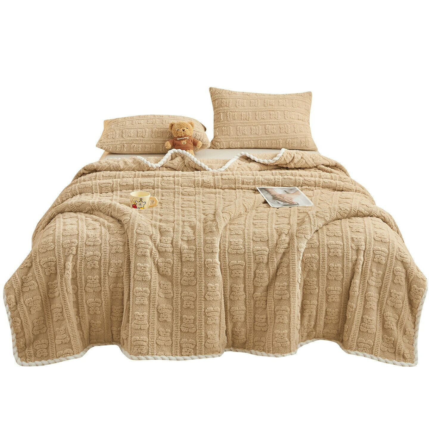 乐天商城 - 厚手タフタフブランケット オフィス昼寝用 ソファ掛け ショール