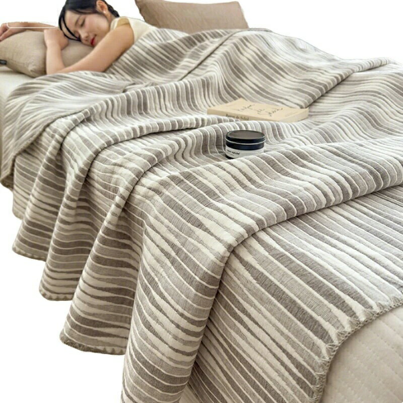 Bedding - 3 層コットンガーゼブランケット 通気性 肌触り良い 夏用クーラー対応 ソファカバー ベッド用