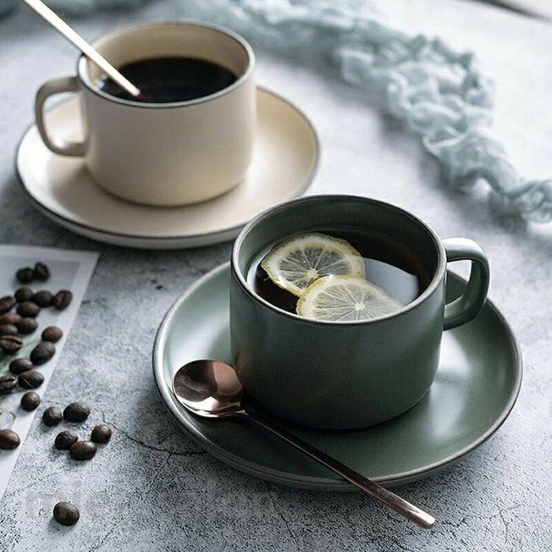 樂天商城 - 引っ越し祝い 食器セット ソーサー マグカップ ギフト お茶 ギフトセット 純色 カップ 贈り物 セラミックス 結婚祝い 牛乳 北欧 ビジネス用 来客用 おしゃれ 精緻 紅茶 コーヒーカップセット プレゼント スプーン 皿