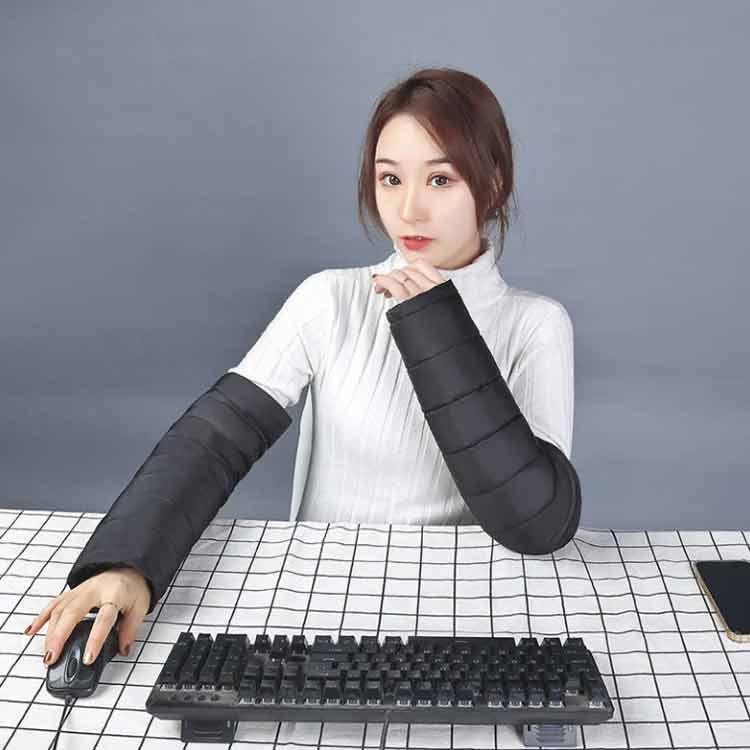 lifeactiveの保温 軽量 中綿 暖か 防寒具 アームカバー メンズ アウトドア 冬キャンプ アームウォーマー 持ち 手袋 コンパクト ロングアームウォーマー メンズ｜アングル3