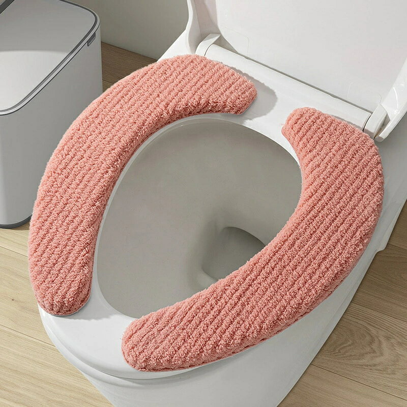 便座シート 便座カバー トイレ用品 大きいサイズ 厚手 ふわふわ O型 U型 無地 貼る...