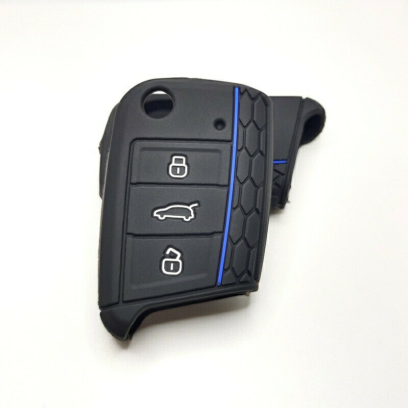 lifeactiveのキーケース フォルクスワーゲン シリコン 耐久性 ギフト Volkswagen おしゃれ 専用 キーカバー プレゼント キーホルダー スマートキーカバー 軽量 シンプル 贈り物 鍵入れ スタイリッシュ ソフト スマートキーケース かっこいい｜アングル3