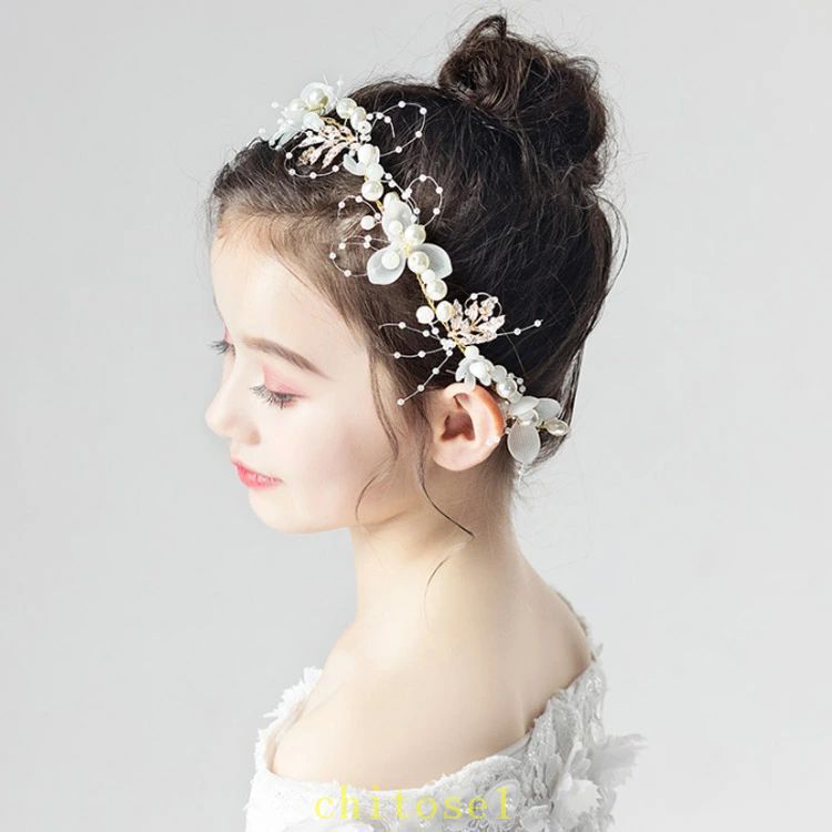 ヘアアクセサリー フラワーガール 結婚式送料無料 アクセサリー ヘアアクセ ガール...