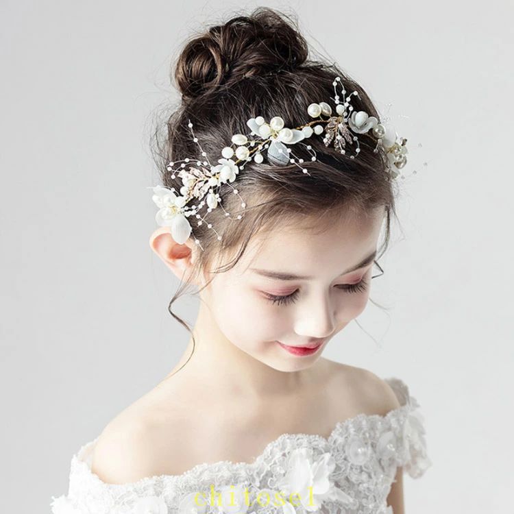 ヘアアクセサリー フラワーガール 結婚式送料無料 アクセサリー ヘアアクセ ガール...