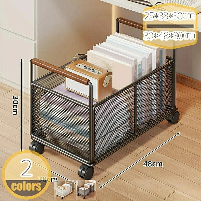 キャスター 在宅ワーク オフィス家具 収納 多目的 ラック 書斎 テーブル キッチンワゴン 書棚 おしゃれ ワゴン 学習机下 ベッドサイド 省スペース ファイル収納 デスク下 キャビネット 整理 デスク周り