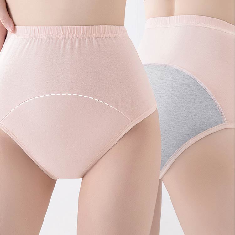 lifeactiveのネイビー 吸水ショーツ ピンク 尿漏れ 尿漏れパンツ 失禁 コットン 送料無料 介護 尿漏れショーツ 2枚組 グレー 安心パンツ 尿漏れパッド 婦人生理 尿漏れ パンツ 紺 黒 女性用 綿｜アングル3