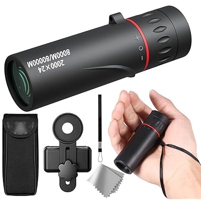防水 小型 単眼鏡 望遠レンズ 簡単装着 iphone 望遠レンズ 2000x24 スマホ 単眼望遠鏡 スマホホルダー 高倍率 陸上競技／野鳥観察／スポーツ大会／コンサ IPX6防水霧 望遠鏡 広角レンズ Bak4 高透過率 遠距離撮影 美術館モデル