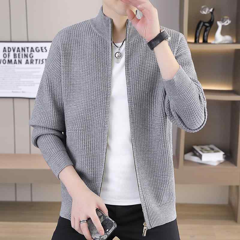 Rakuten - ジャケット ニット 通勤スタイル 用 カーディガン スポーツ 軽アウター シンプル 大人 ファッション セーター 無地 服 春 かっこいい 紳士服 コーデ カジュアル カジュアル 春秋 重ね着コーデ メンズ ゆったりシルエット オシャレ