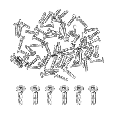 Rakuten - 304ステンレス製 60個入り平頭小ねじ M1.4x5mm 機械・設備用小型ファスナー 十字穴