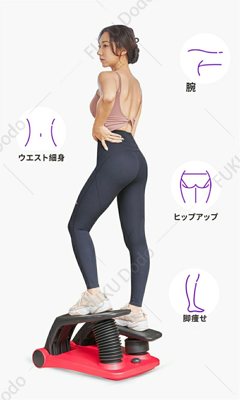lifeactiveのツイストステッパー ステップ運動 ダイエット 有酸素運動 足踏み健康器具 高齢者向け 健康器具 ダイエット器具 自宅 運動 ウォーキングマシン 静音 コンパクト 家庭用 リハビリ エアーステッパー 運動器具｜アングル3
