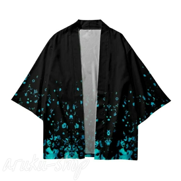 lifeactiveのトップス カーディガン サマーカーディガン 2XL 3XL カーディガン 夏祭り 花火大会 浴衣 S 薄手 5XL M じんべい 羽織り 着物 甚平 L 甚平 レディース 7分袖 4XL ゆったり 6XL 和柄 民族風 和風 XL｜アングル3