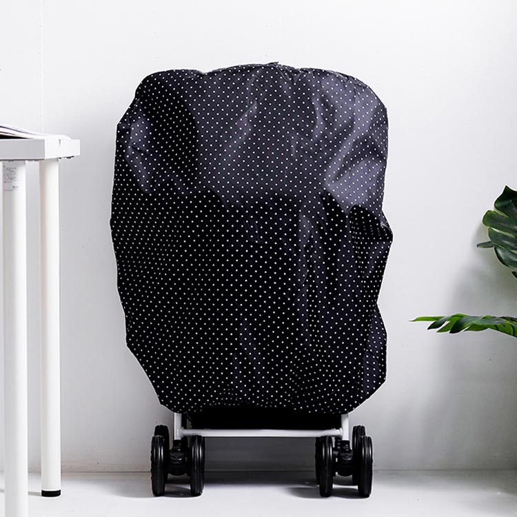 lifeactiveのほこり防止 A型 コンパクト 撥水 折り畳み式 ベビーカー用 着脱ラクラク 収納カバー 簡易装着 B型 ストローラー 雨・花粉よけ ベビーカーカバー 汚れ防止 送料無料｜アングル2