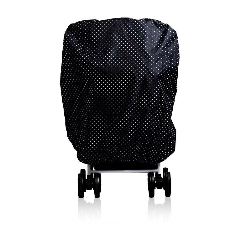 lifeactiveのほこり防止 A型 コンパクト 撥水 折り畳み式 ベビーカー用 着脱ラクラク 収納カバー 簡易装着 B型 ストローラー 雨・花粉よけ ベビーカーカバー 汚れ防止 送料無料｜アングル3