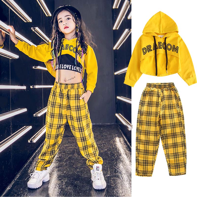 樂天商城 - ダンス衣装 160 セットアップ キッズダンス 衣装 130 派手 ダンスウェア110 トップス+パンツ 男女兼用 キッズダンス衣装 150 Tシャツ ヒップホップ 120 キッズ 170 かっこいい スウェット チェックパンツ ストリート チェック柄 ダンス 140 180cm