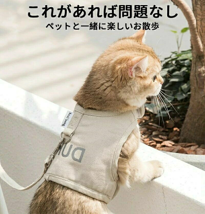 散歩 ロック 愛猫 胴輪 猫犬兼用小型犬 かわいい 介護 リード はーねす イヌ おし...