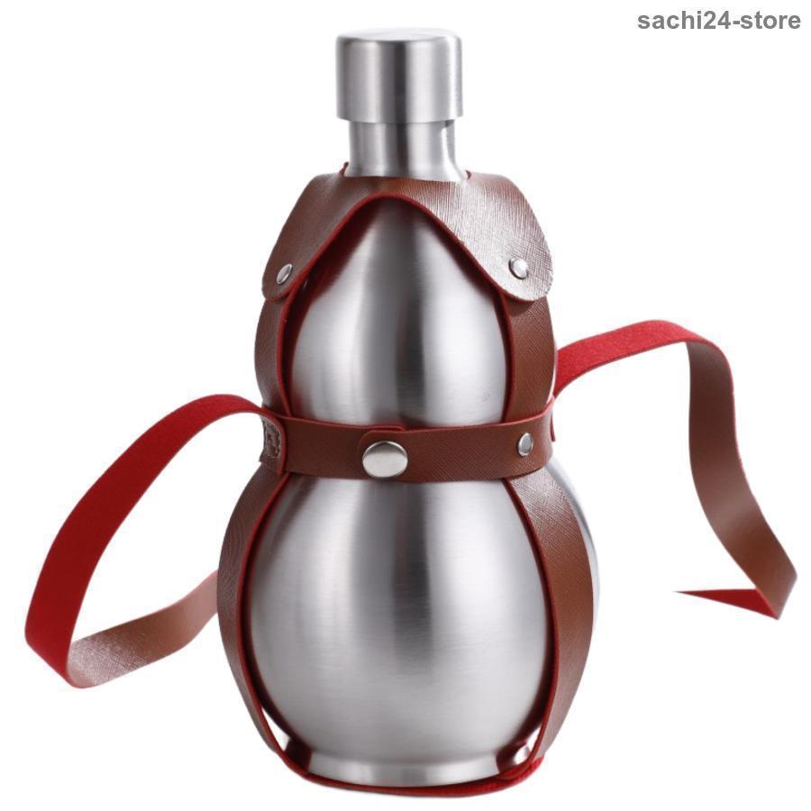 Rakuten - 1500ml 瓢箪瓶 大容量のステンレス鋼 瓢箪 500ml 水差し お水やお酒の容器としてピッタリでした ひょうたん水筒 - 水筒
