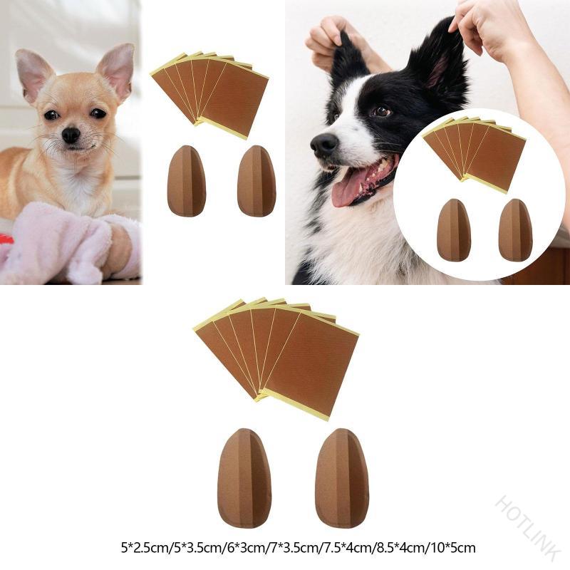 Rakuten - ステッカー 耐 犬耳ステッカー 犬グッズ 固定 保護用品 犬用 はがせる 犬耳アクセサリー 固定用 耐久性 耳ステッカー ステッカー 耳 ペットケア 犬耳 耳用 ペット用品 2個 耳保護 防水 犬