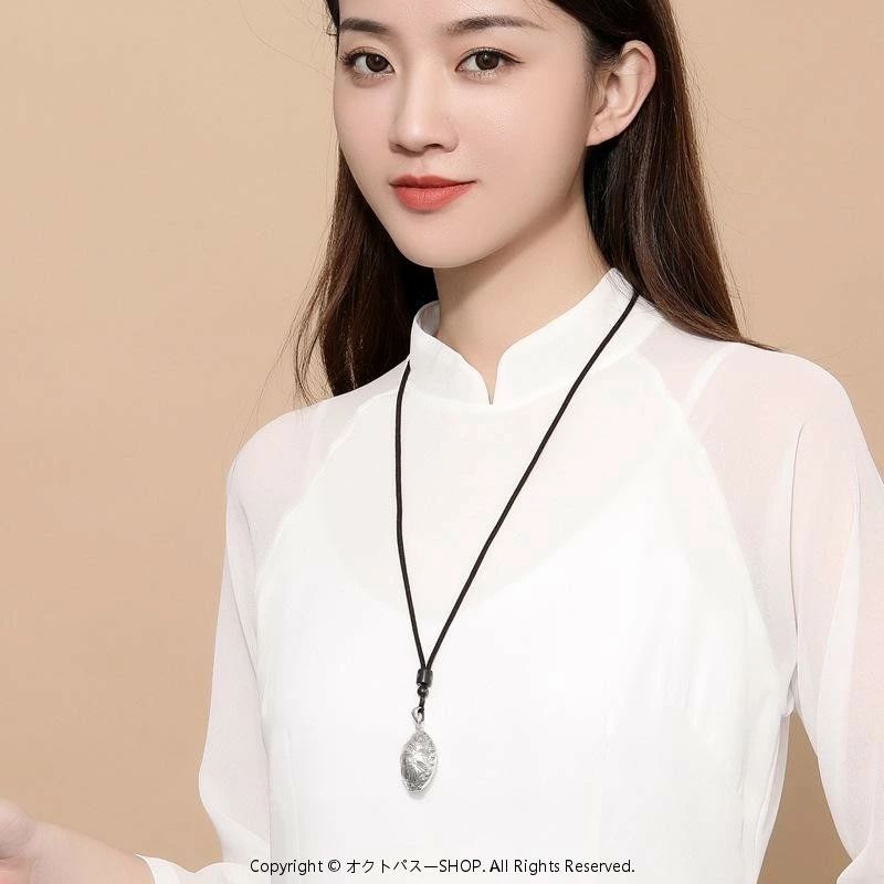 乐天商城 - 銅製 亀甲 ペンダントトップ お守り 普段使い アンティーク風 ネックレス ラッキーアイテム 開閉式 メンズ シルバーメッキ レトロ