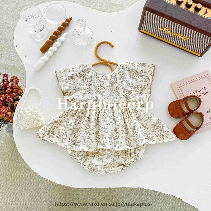 Rakuten - 赤ちゃん お宮参り ウサギ 秋 夏用 ロンパース 子供服 出産準備 レッド プレゼント セレモニードレス シンプル 花柄 80cm 春 退院 写真撮影 夏 73cm 66cm 女の子 出産祝い 新生児 半袖 ギフト 綿 ベビー服 90cm 冬 退院着