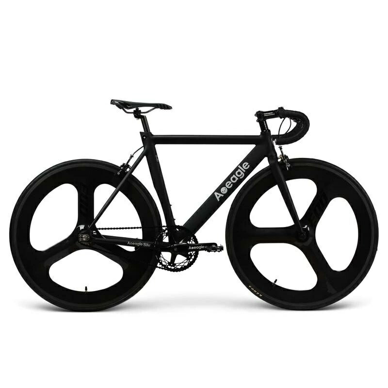 ブラック ロードバイク 700C ロード Urraca通学 3つのナイフホイール 自転車本体 バイク 風を壊す 2023 自転車 アルミニウム合金シ 通勤
