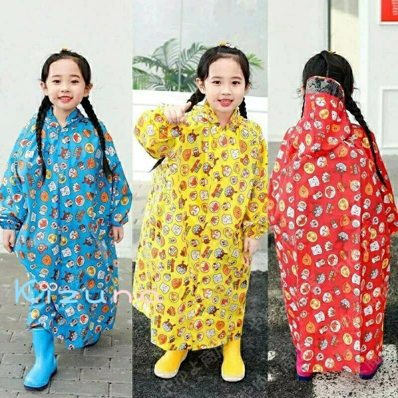 アンパンマン レインコート キッズ 子 レディースファッション 続々登場 イエロー ブルー レッド S M L XL 2XL