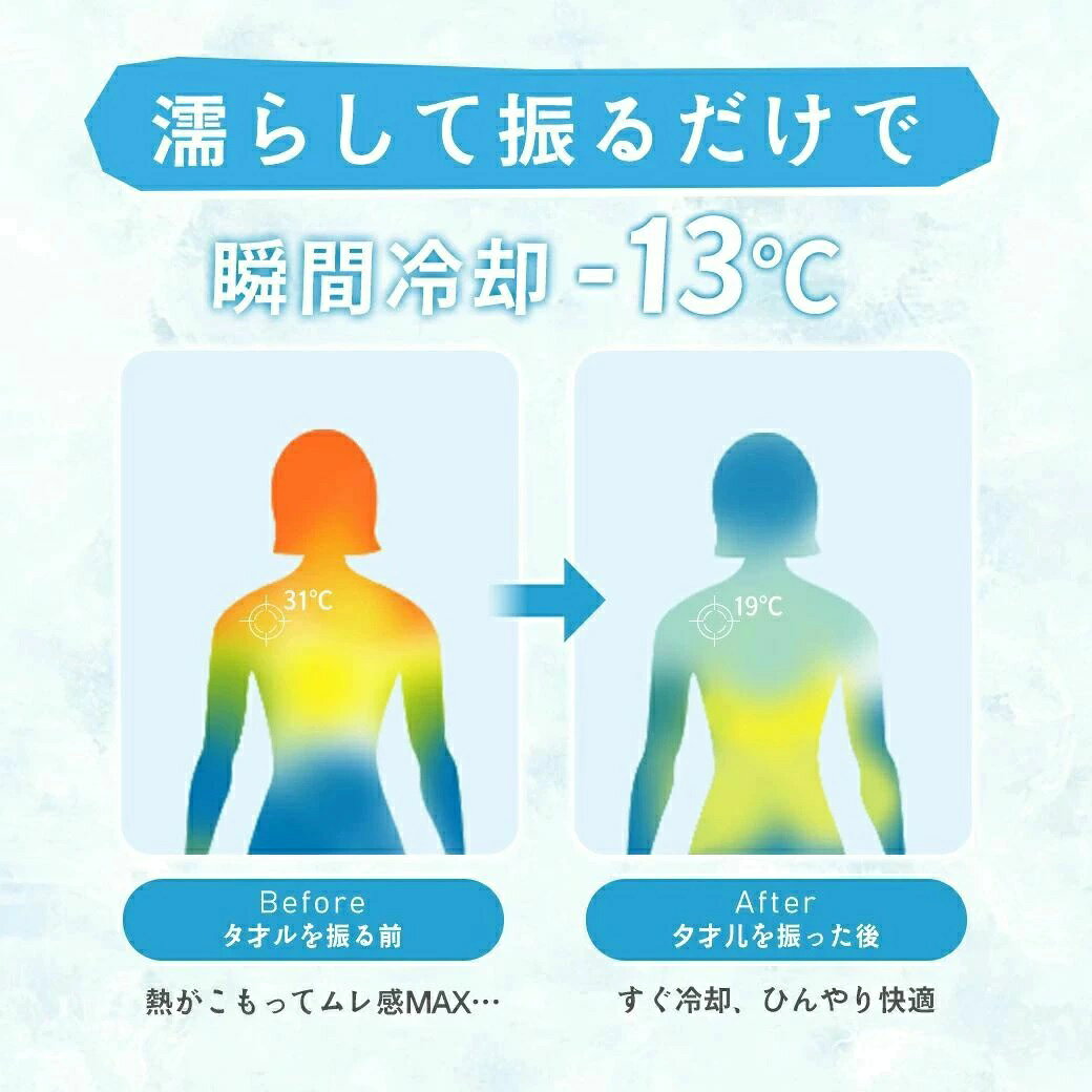UVカット 冷感 瞬間冷却 部活 冷却 帽子 フード付きタオル 農作業 熱中症対策 通勤...