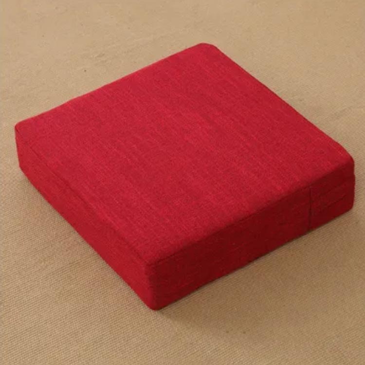 10cm 瞑想 かわいい 体圧分散 クッション 厚手 北欧 低反発 和室 クッション 四角 カバー モダン 腰痛 クッション 座禅 あぐら フロアクッション シンプル おしゃれ 正方形 40x40cm フロア 洗える 分厚い [3]